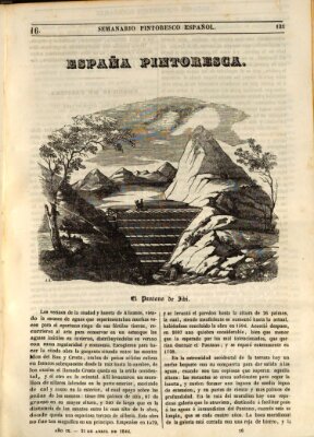 Semanario pintoresco español Sonntag 21. April 1844