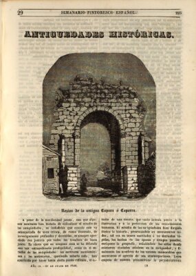 Semanario pintoresco español Sonntag 21. Juli 1844