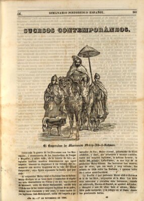 Semanario pintoresco español Sonntag 17. November 1844