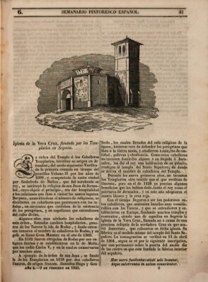 Semanario pintoresco español Sonntag 9. Februar 1845