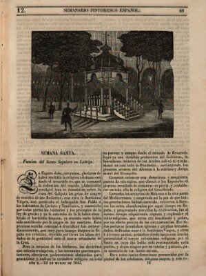 Semanario pintoresco español Sonntag 23. März 1845