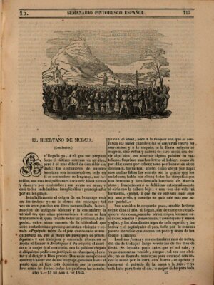 Semanario pintoresco español Sonntag 13. April 1845