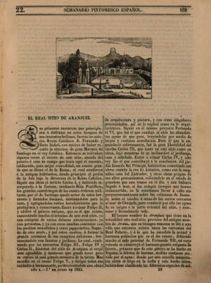 Semanario pintoresco español Sonntag 1. Juni 1845