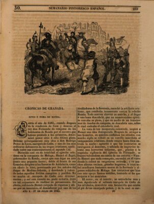 Semanario pintoresco español Sonntag 27. Juli 1845