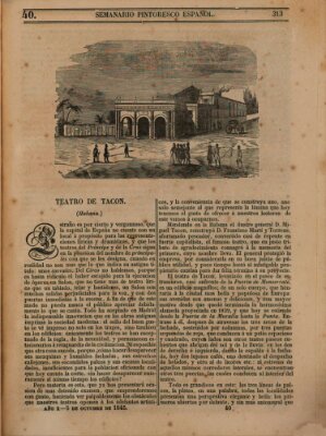 Semanario pintoresco español Sonntag 5. Oktober 1845