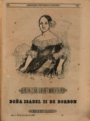 Semanario pintoresco español Sonntag 12. Oktober 1845