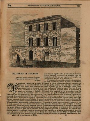 Semanario pintoresco español Sonntag 2. November 1845