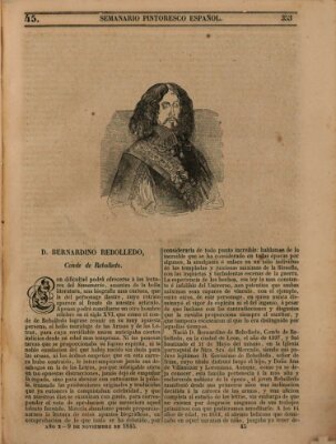 Semanario pintoresco español Sonntag 9. November 1845