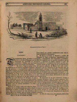 Semanario pintoresco español Sonntag 23. November 1845