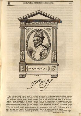 Semanario pintoresco español Sonntag 9. Juli 1848