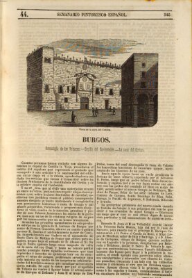 Semanario pintoresco español Sonntag 29. Oktober 1848