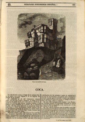 Semanario pintoresco español Sonntag 3. Dezember 1848