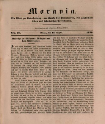 Moravia Montag 13. August 1838