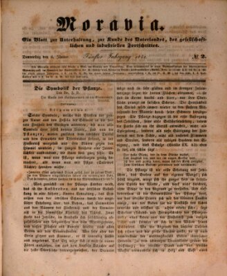 Moravia Donnerstag 6. Januar 1842