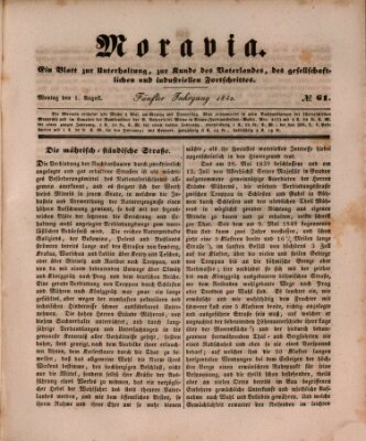 Moravia Montag 1. August 1842