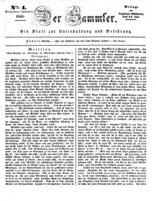 Der Sammler (Augsburger Abendzeitung) Samstag 11. Januar 1845