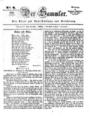 Der Sammler (Augsburger Abendzeitung) Samstag 18. Januar 1845