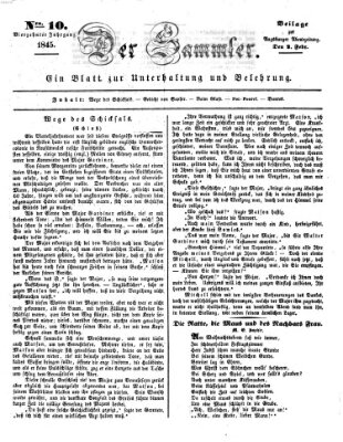 Der Sammler (Augsburger Abendzeitung) Sonntag 2. Februar 1845