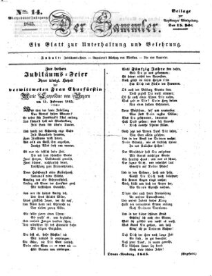 Der Sammler (Augsburger Abendzeitung) Samstag 15. Februar 1845