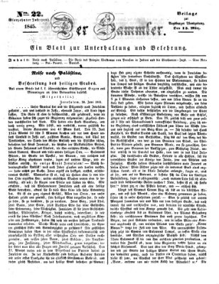 Der Sammler (Augsburger Abendzeitung) Samstag 15. März 1845