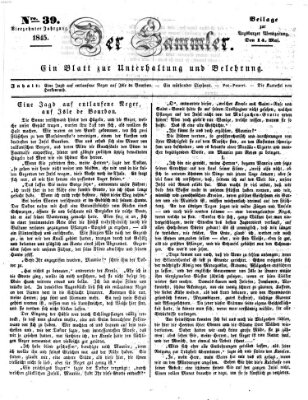 Der Sammler (Augsburger Abendzeitung) Mittwoch 14. Mai 1845