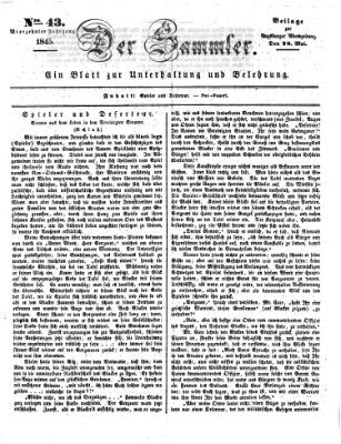 Der Sammler (Augsburger Abendzeitung) Mittwoch 28. Mai 1845