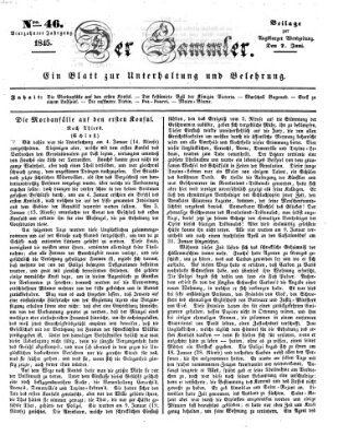 Der Sammler (Augsburger Abendzeitung) Samstag 7. Juni 1845