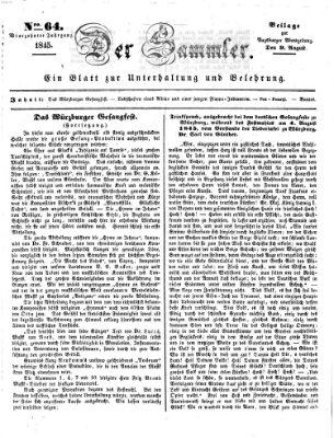 Der Sammler (Augsburger Abendzeitung) Samstag 9. August 1845