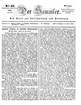 Der Sammler (Augsburger Abendzeitung) Mittwoch 11. Februar 1846