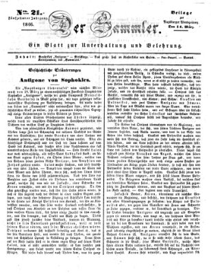 Der Sammler (Augsburger Abendzeitung) Samstag 14. März 1846