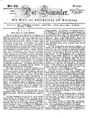 Der Sammler (Augsburger Abendzeitung) Samstag 28. März 1846