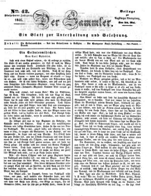 Der Sammler (Augsburger Abendzeitung) Donnerstag 28. Mai 1846