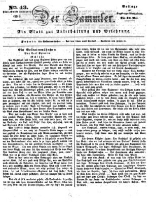 Der Sammler (Augsburger Abendzeitung) Samstag 30. Mai 1846