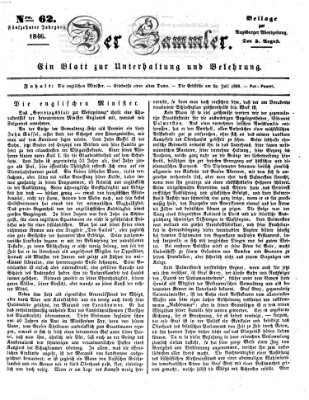 Der Sammler (Augsburger Abendzeitung) Mittwoch 5. August 1846