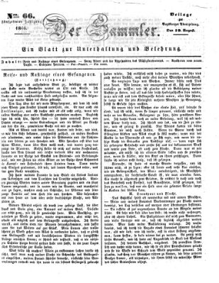 Der Sammler (Augsburger Abendzeitung) Mittwoch 19. August 1846