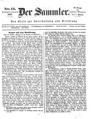 Der Sammler (Augsburger Abendzeitung) Mittwoch 17. Februar 1847