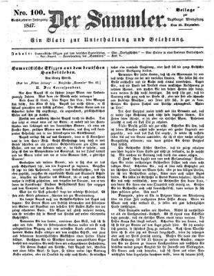 Der Sammler (Augsburger Abendzeitung) Donnerstag 16. Dezember 1847