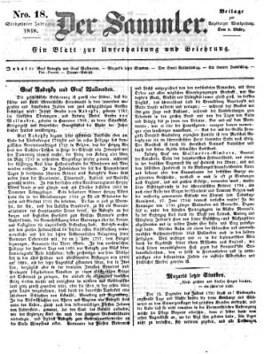 Der Sammler (Augsburger Abendzeitung) Freitag 3. März 1848