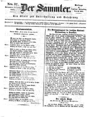 Der Sammler (Augsburger Abendzeitung) Mittwoch 31. Mai 1848