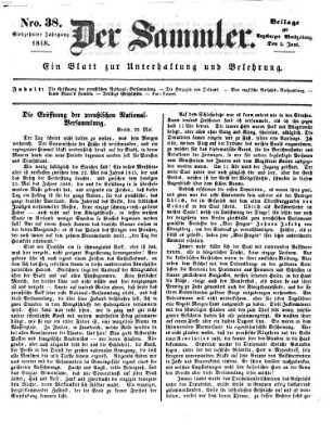 Der Sammler (Augsburger Abendzeitung) Samstag 3. Juni 1848