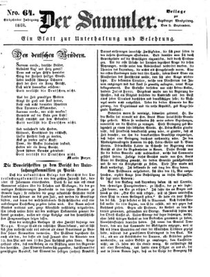 Der Sammler (Augsburger Abendzeitung) Samstag 2. September 1848