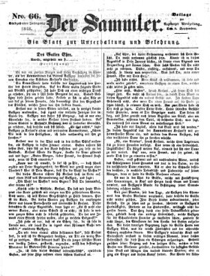 Der Sammler (Augsburger Abendzeitung) Samstag 9. September 1848