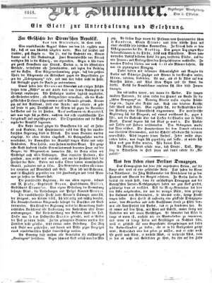 Der Sammler (Augsburger Abendzeitung) Donnerstag 5. Oktober 1848