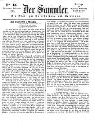 Der Sammler (Augsburger Abendzeitung) Mittwoch 21. Februar 1849