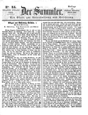 Der Sammler (Augsburger Abendzeitung) Mittwoch 13. Juni 1849