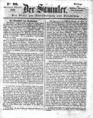 Der Sammler (Augsburger Abendzeitung) Donnerstag 27. Dezember 1849