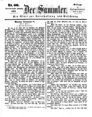 Der Sammler (Augsburger Abendzeitung) Samstag 31. Juli 1852