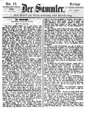 Der Sammler (Augsburger Abendzeitung) Samstag 3. Februar 1855