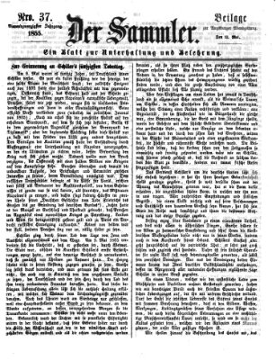 Der Sammler (Augsburger Abendzeitung) Samstag 12. Mai 1855