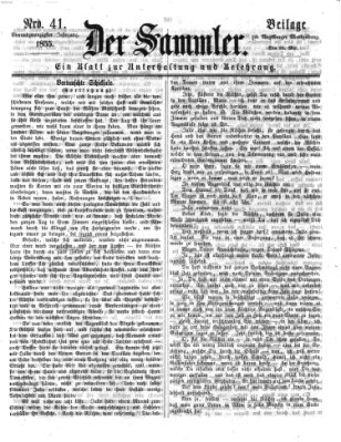 Der Sammler (Augsburger Abendzeitung) Samstag 26. Mai 1855